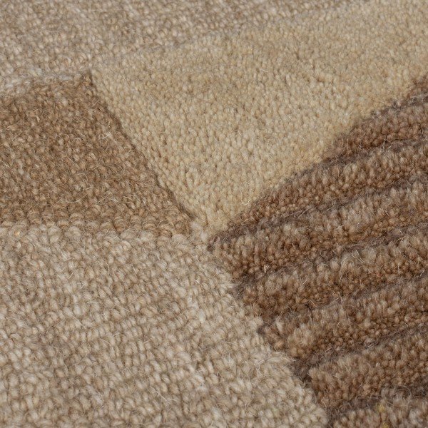 Rjava ročno tkana volnena preproga 200x290 cm Moda Asher – Flair Rugs-image-3
