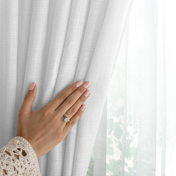 Bela zavesa 140x270 cm Valeta – Restilo-image-3