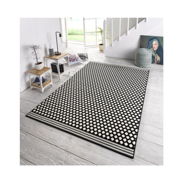Črno-bela preproga Zala Living Spot, 70 x 140 cm-image-3
