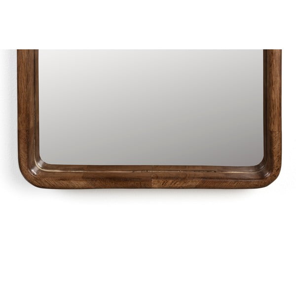 Stensko ogledalo z lesenim okvirjem 34x120 cm Nyko – White Label-image-3