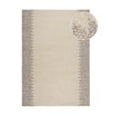 Kremno bela ročno tkana preproga iz mešanice volne 160x230 cm Minerals Border – Flair Rugs