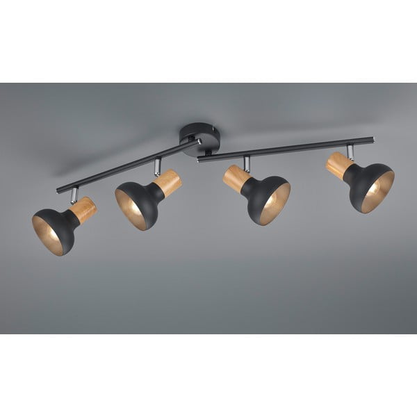 Mat črno točkovno svetilo ø 10 cm Latika – Reality-image-1