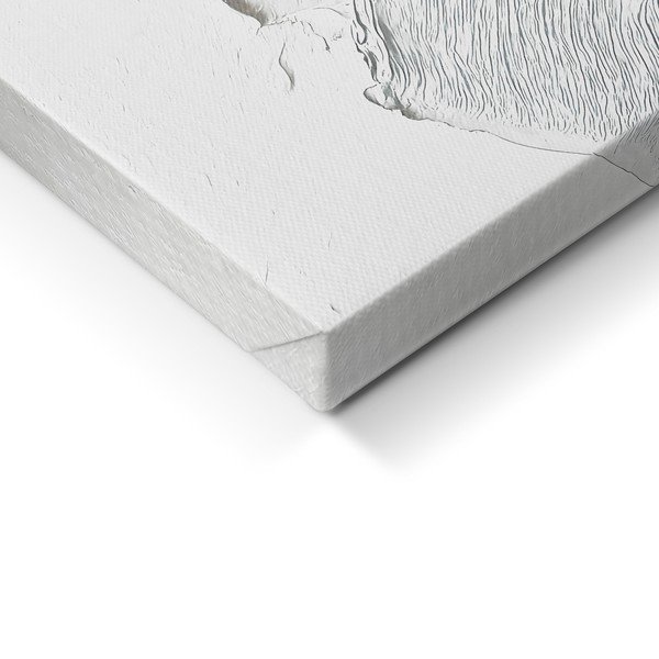 Slika z ročno naslikanimi elementi 70x100 cm Petal Glow – Styler-image-2