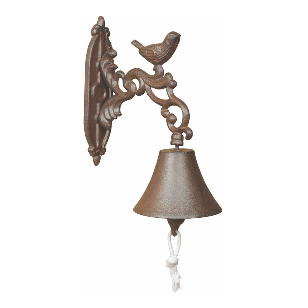 Stenski zvonec iz litega železa v darilni škatli Esschert Design Birdy