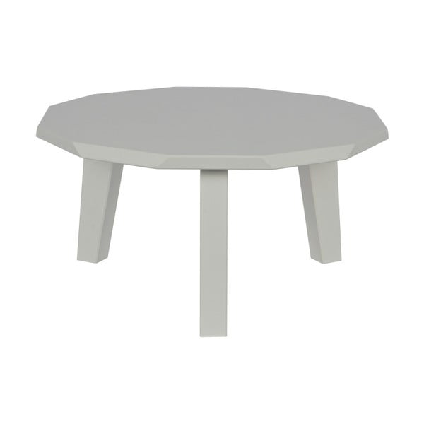Klubska miza iz borovega lesa v betonu WOOOD Twelve, ⌀ 60 cm