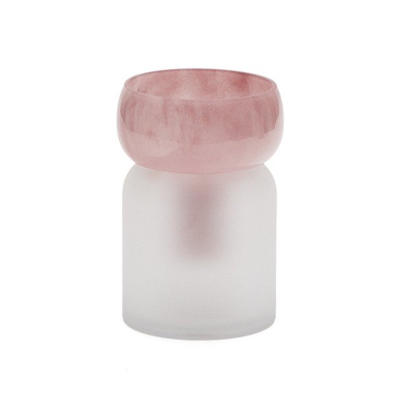 Rožnata steklena vaza (višina 19 cm) Kelse – Kave Home