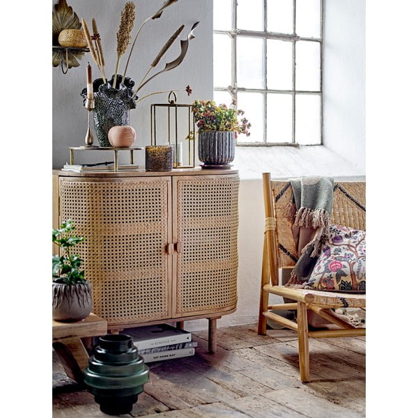 Pleten fotelj v naravni barvi Lennox - Bloomingville-image-2