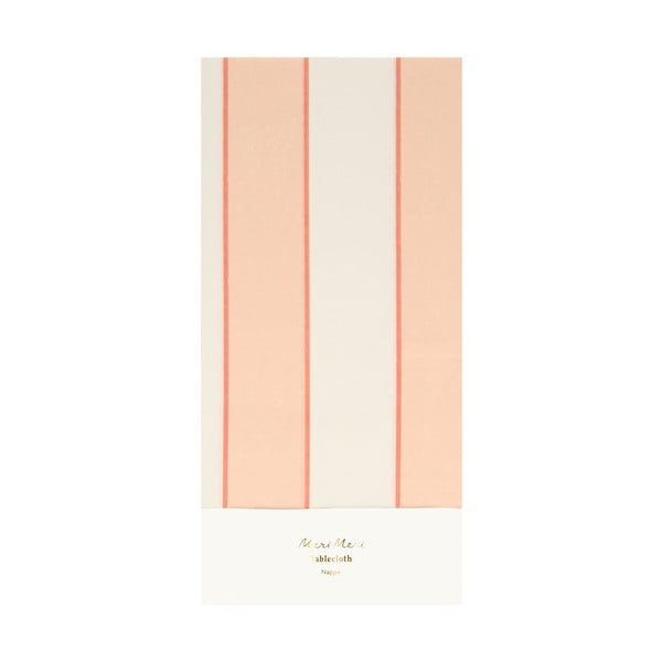 Namizni prt 137x259 cm Peach Stripe – Meri Meri
