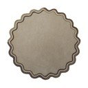 Ročno tkana volnena okrogla preproga v naravni barvi ø 180 cm Leo Scallop – Flair Rugs