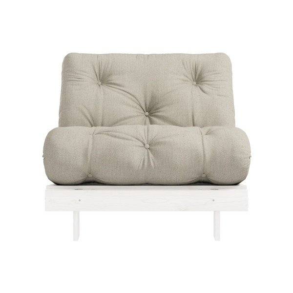 Raztegljiv fotelj Karup Design Roots White/Linen Beige-image-3