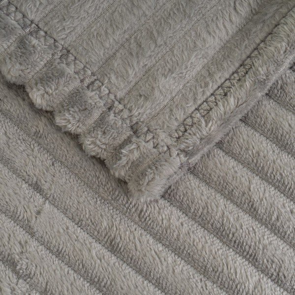 Siva odeja iz mikropliša 130x160 cm Fur Velvet – Casa Selección-image-1