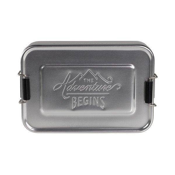 Gentlemen's Hardware Silver Tin Aluminium Snack Box, 120 x 101 x 30 mm-image-2