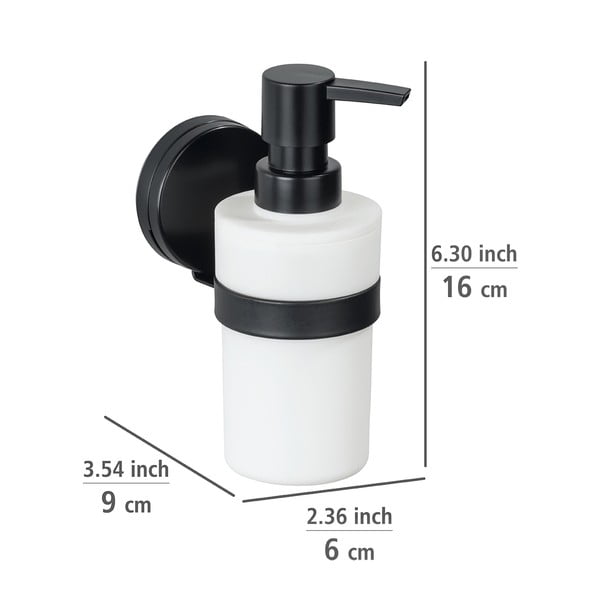 Črno-beli stenski dozirnik za milo Wenko Static-Loc® Plus-image-3