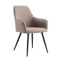 Sivi oblazinjeni jedilni stoli v kompletu z nasloni za roke 2 ks Harbo – House Nordic