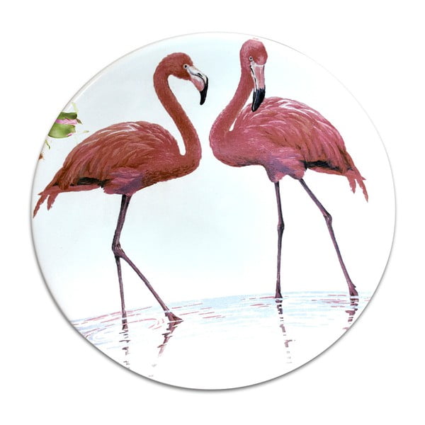 Keramični krožnik Flamingo, ⌀ 25 cm