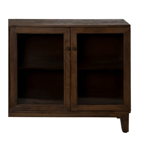 Rjava vitrina iz masivnega manga 180x87x35 cm Ravi – Ixia-image-4