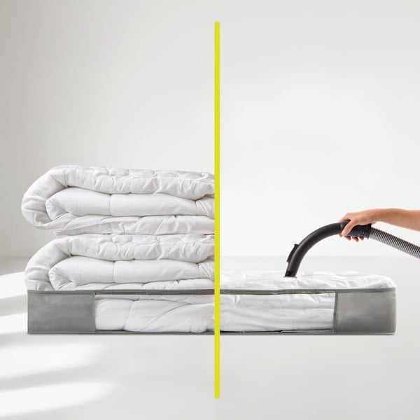 Vakuumska plastična škatla za pod posteljo 105x45x15 cm – Homéa