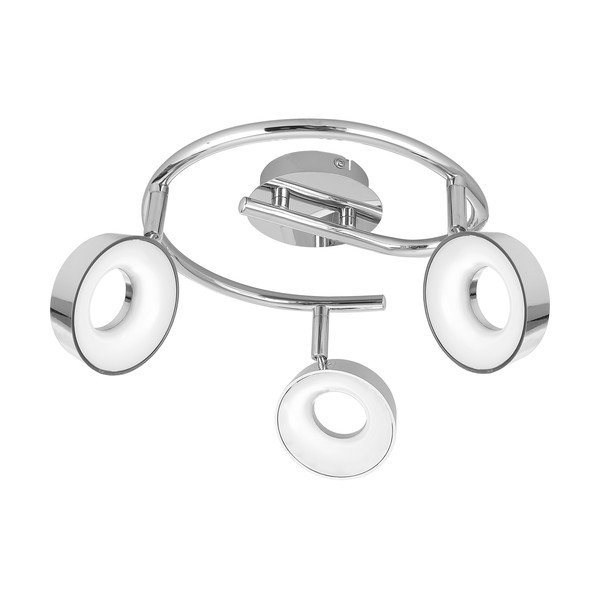 LED stropna svetilka v sijajno srebrni barvi 40x40 cm Isla – Candellux Lighting-image-2