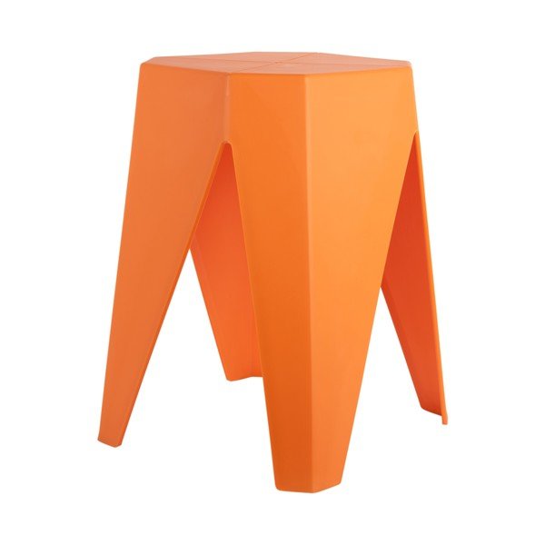 Oranžen plastičen stolček Cherish – Leitmotiv