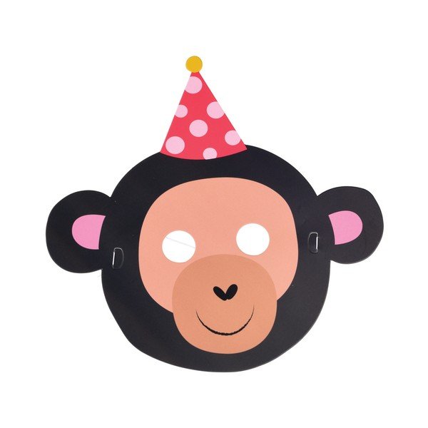 Komplet 6 papirnatih mask Rex London Party-image-2