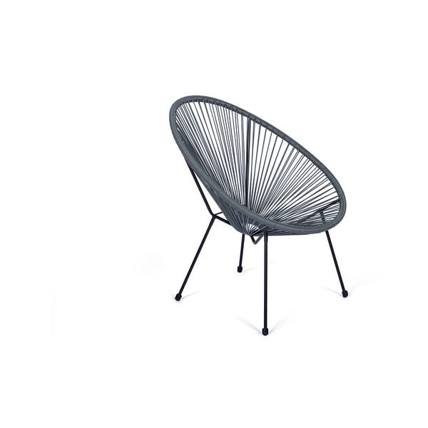 Siv vrtni fotelj iz ratana Bonami Selection Avocado-image-1