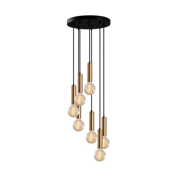 Črna/zlata viseča svetilka ø 40 cm Tempo – Opviq lights-image-2