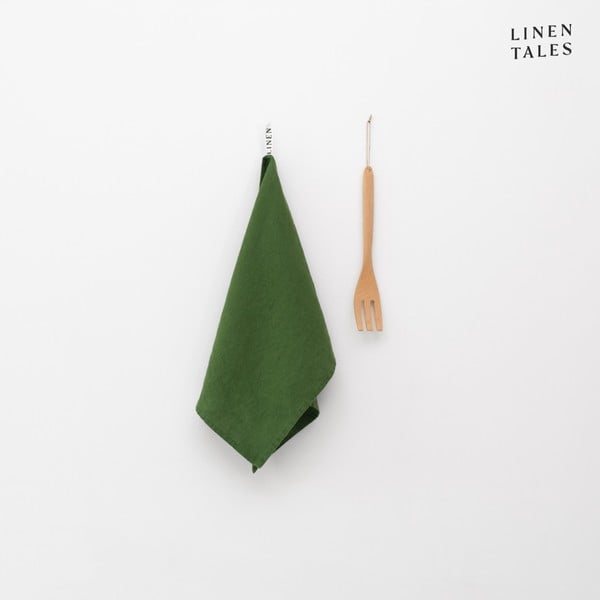 Lanena kuhinjska krpa 45x65 cm True Green – Linen Tales