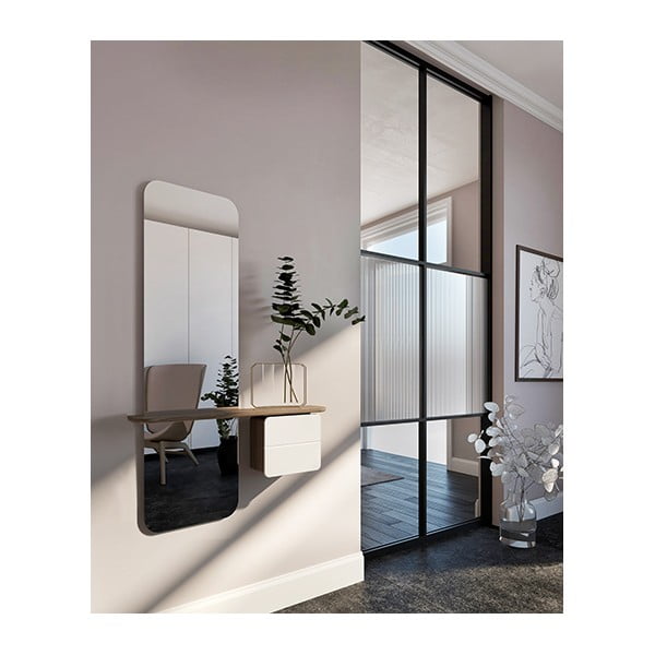 Bel/rjav set za hodnik v hrastovem dekorju One More Look – UMAGE-image-4