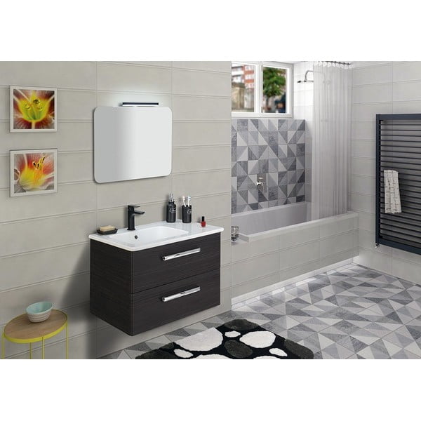 Mat črna stoječa armatura za umivalnik Spy – Sapho-image-3