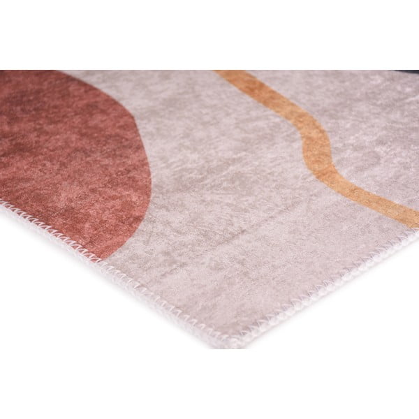 Moder/kremno bel pralen tekač 80x200 cm – Vitaus-image-2