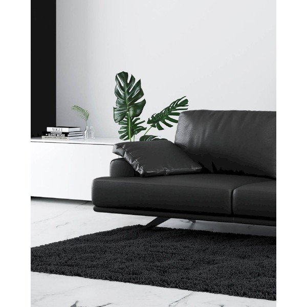 Temno siva usnjena sedežna garnitura 220 cm Prado – MESONICA-image-4