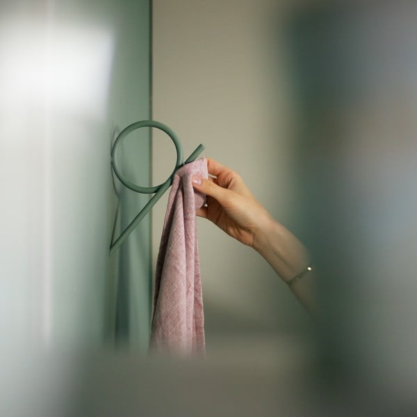 Prašno zelen kovinski stenski obešalnik Tuba L – Spinder Design-image-3