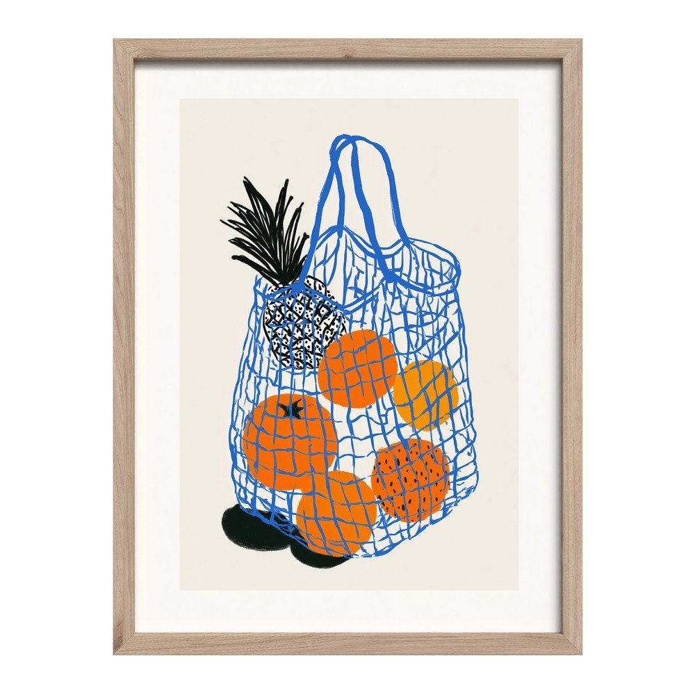 Tiskana slika z okvirjem 30x40 cm Summer Fruit