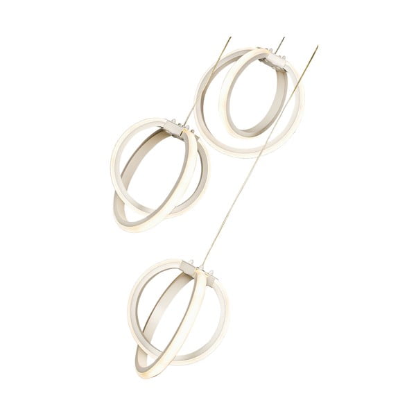 Bela kovinska LED viseča svetilka ø 20 cm Sezen – Squid Lighting-image-3