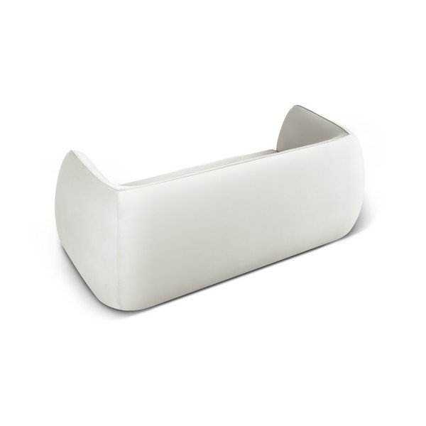 Bež žametna sedežna garnitura 190 cm Lando – Micadoni Home-image-3