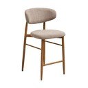 Bež/v naravni barvi oblazinjen barski stol (višina sedeža 65 cm) Levanto – House Nordic
