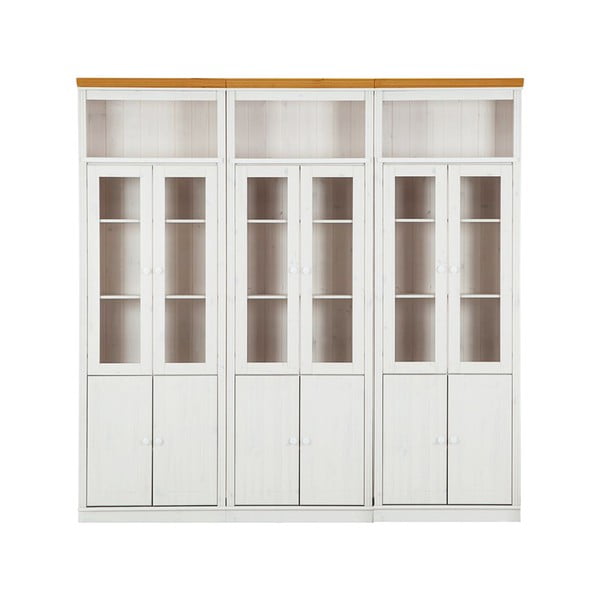 Bela vitrina iz masivnega bora 518x223 cm Anita – Støraa