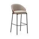 Rjavo-bež barski stol (višina sedeža 77 cm) Eamy – Kave Home