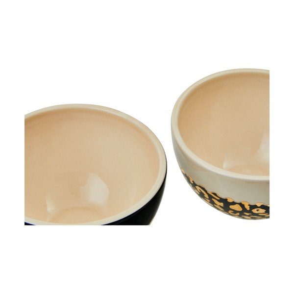 Kremno bele/zlate lončene skledice v kompletu 2 ks 180 ml London – Premier Housewares-image-1