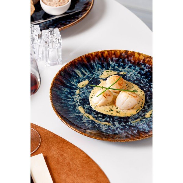 Rjav porcelanast krožnik ø 27 cm Resto – BonBistro-image-1
