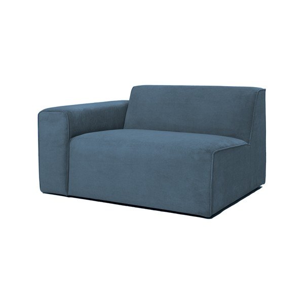 Moder modul za sedežno garnituro iz rebrastega žameta (levi kot) Sting – Scandic-image-1