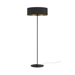 Črna stoječa svetilka z detajli v zlati barvi Bulb Attack Tres XL, ⌀ 45 cm