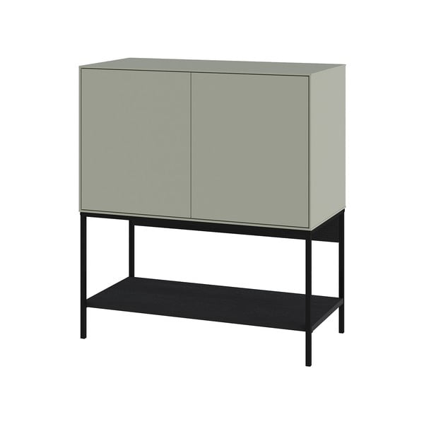 Zelena/črna omarica 80x90x40 cm Amira – Marckeric