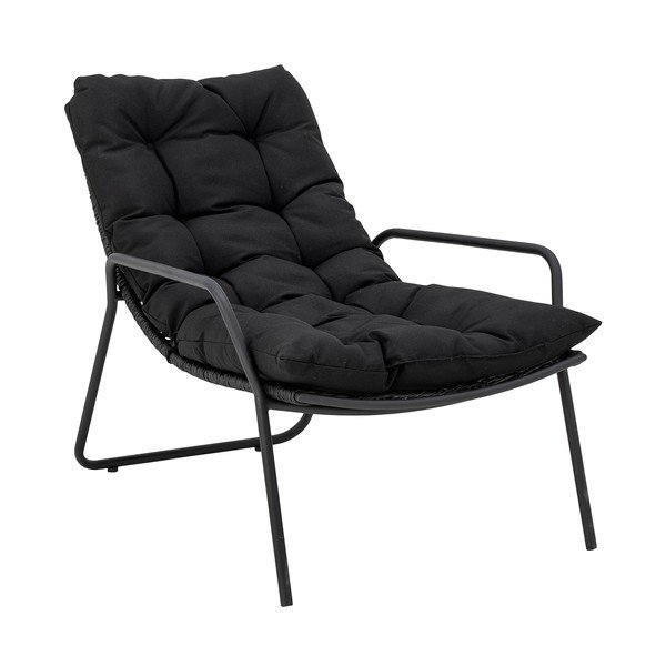 Črn vrtni ležalnik z naslonom za noge Boel - Bloomingville-image-2