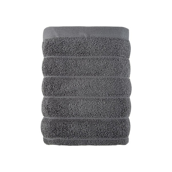 Temno siva bombažna brisača 30x50 cm Frizz – Foutastic