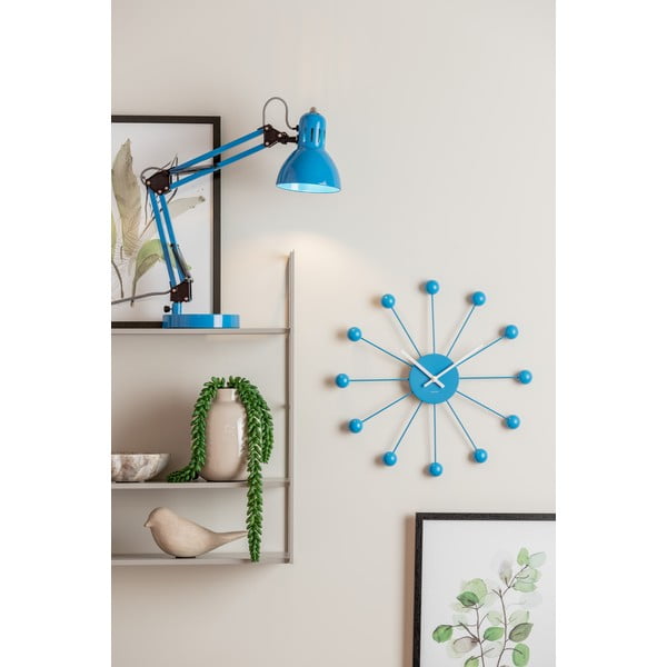 Svetlo modra namizna svetilka s kovinskim senčilom (višina 52 cm) Funky Hobby – Leitmotiv-image-1