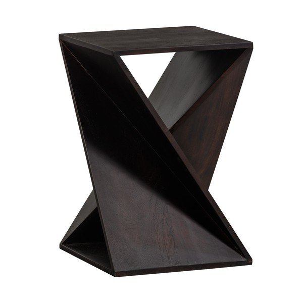 Stranska mizica iz masivne akacije 41x41 cm Ikem – WOOOD