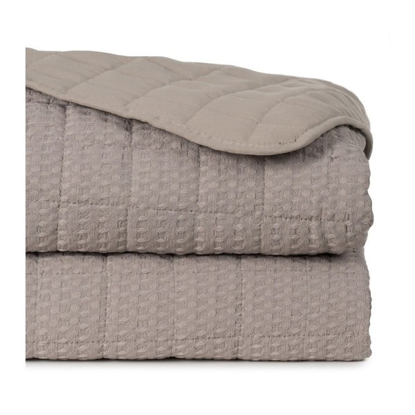 Bež prešito pregrinjalo 240x260 cm – Ixia