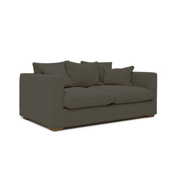 Temno siv žametni kavč 175 cm Comfy - Scandic-image-1