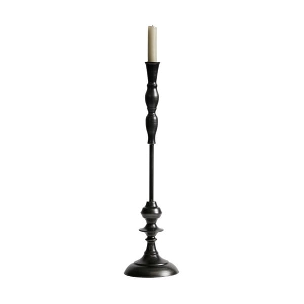 Črno kovinsko stojalo za sveče BePureHome Ripple, višina 51 cm